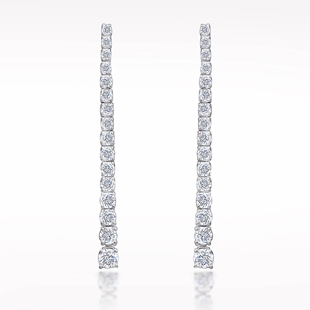 1.63ct Diamond White Gold Earrings