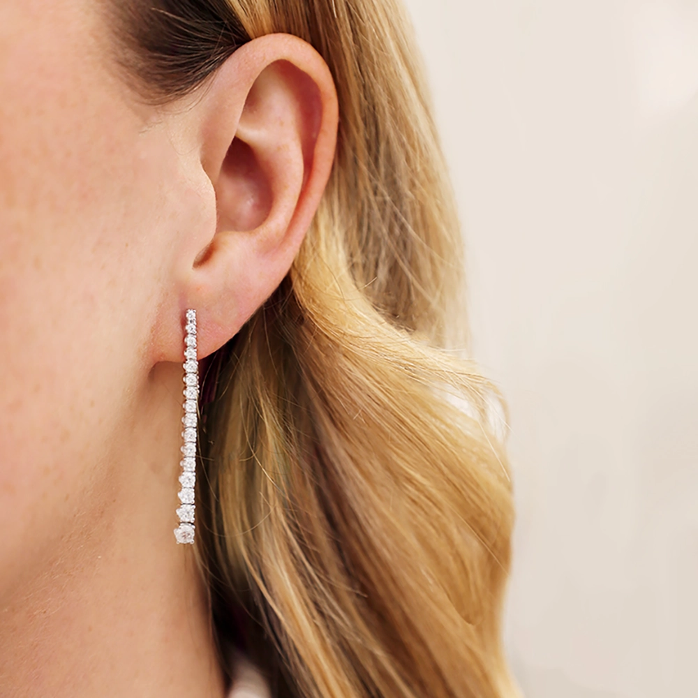 1.63ct Diamond White Gold Earrings