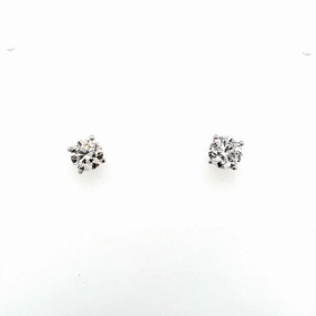 1.63ctw Round Diamond Stud Earrings