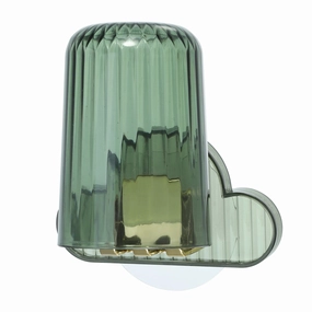 1 Set Wall Mounted Toothbrush Holder, Hanging Toothbrush Holder with Cup, 4.33"x2.56" Toothbrush Holder,Bathroom Organizer