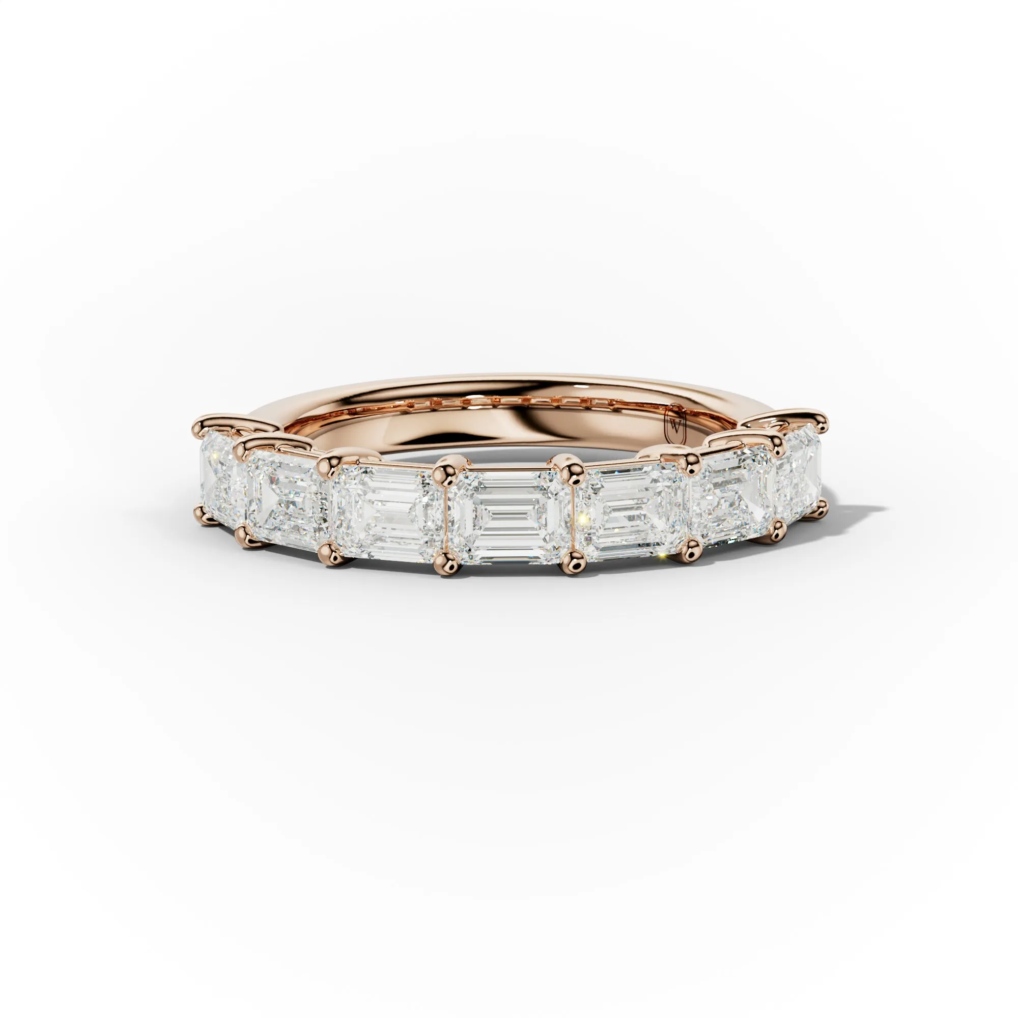 2  Carat East West Emerald Cut Diamond Anniversary Band