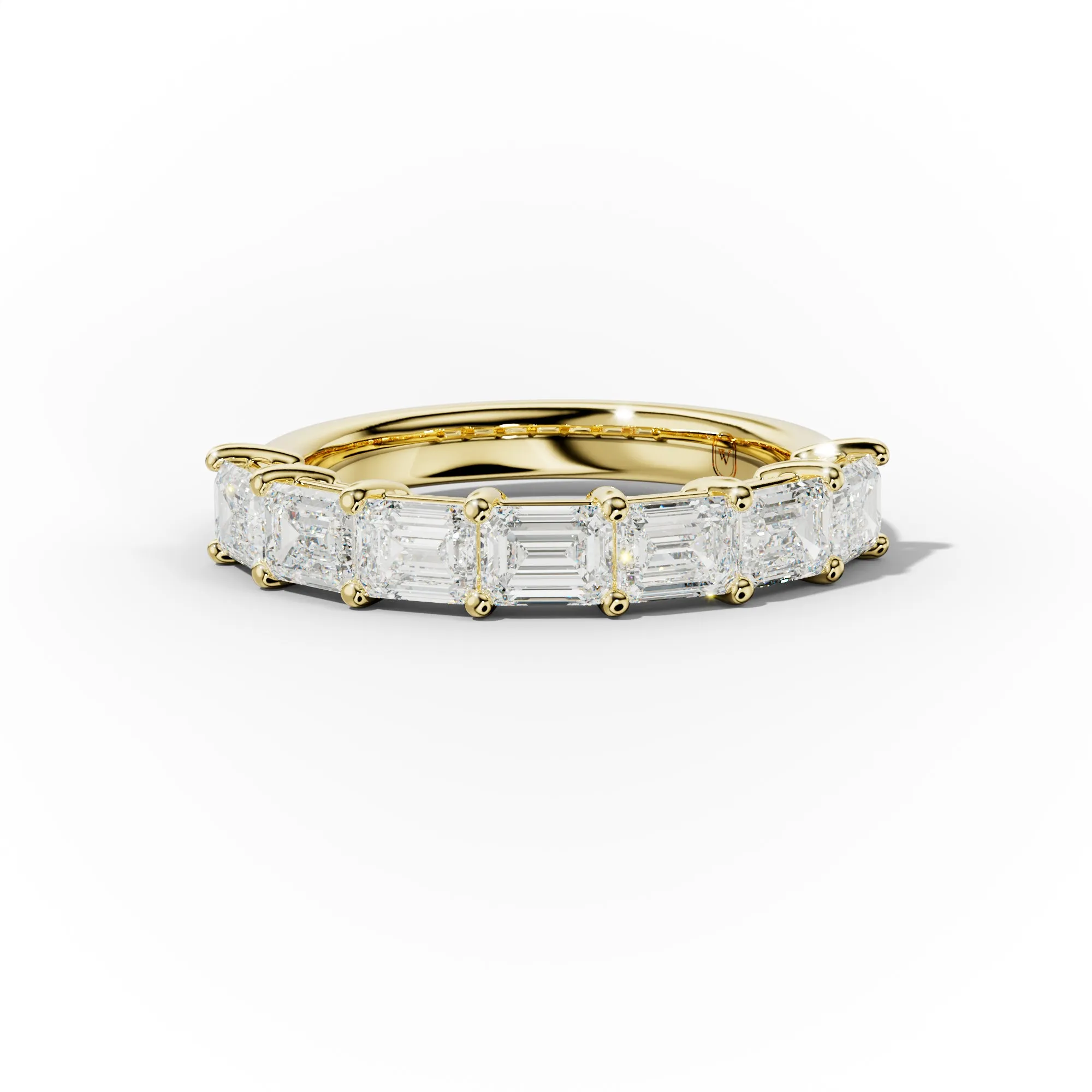 2  Carat East West Emerald Cut Diamond Anniversary Band