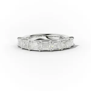 2  Carat East West Emerald Cut Diamond Anniversary Band