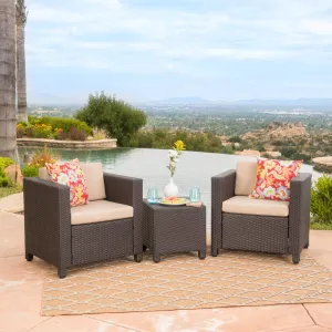 2-Seater Outdoor Chat Set with Side Table - NH686003 patio chairs, outdoor seating