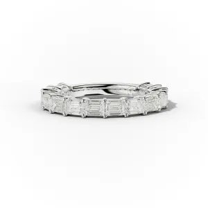 2.0 Carat East West Emerald Cut Diamond Anniversary Band