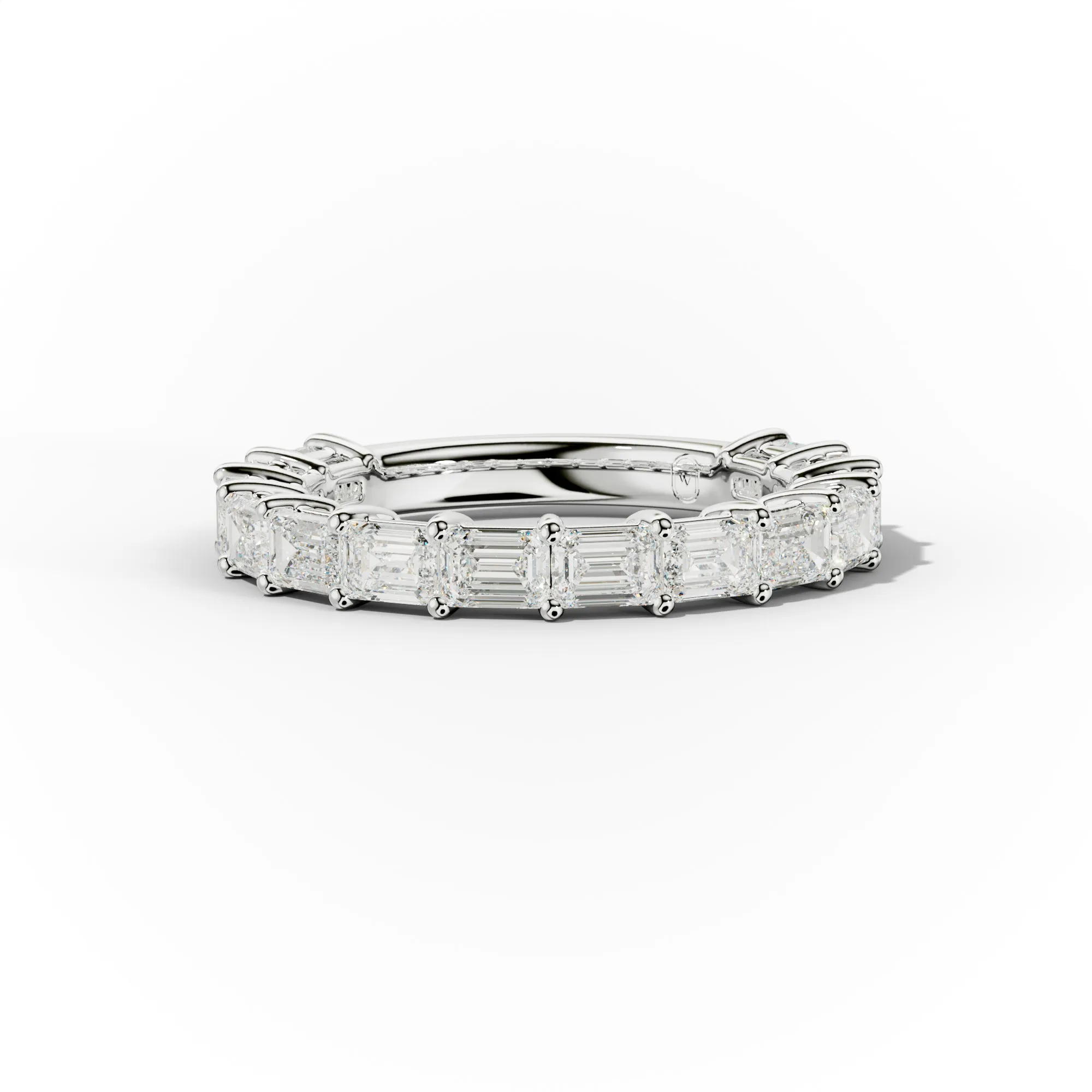 2.0 Carat East West Emerald Cut Diamond Anniversary Band