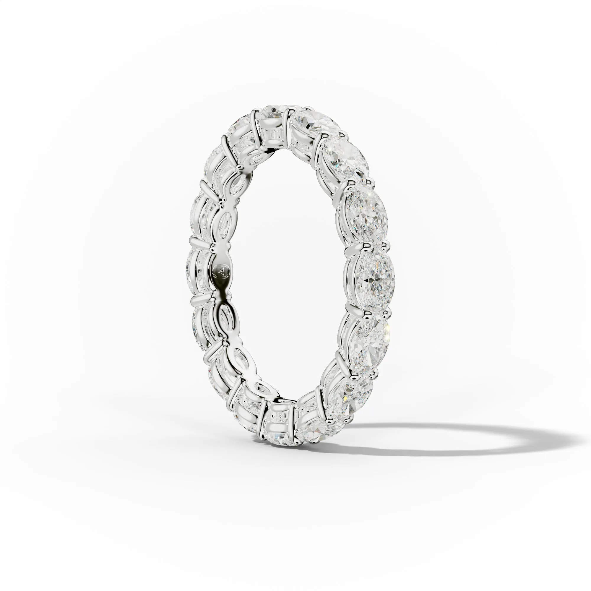 2.0 Carat East West Oval Cut Diamond Eternity Band