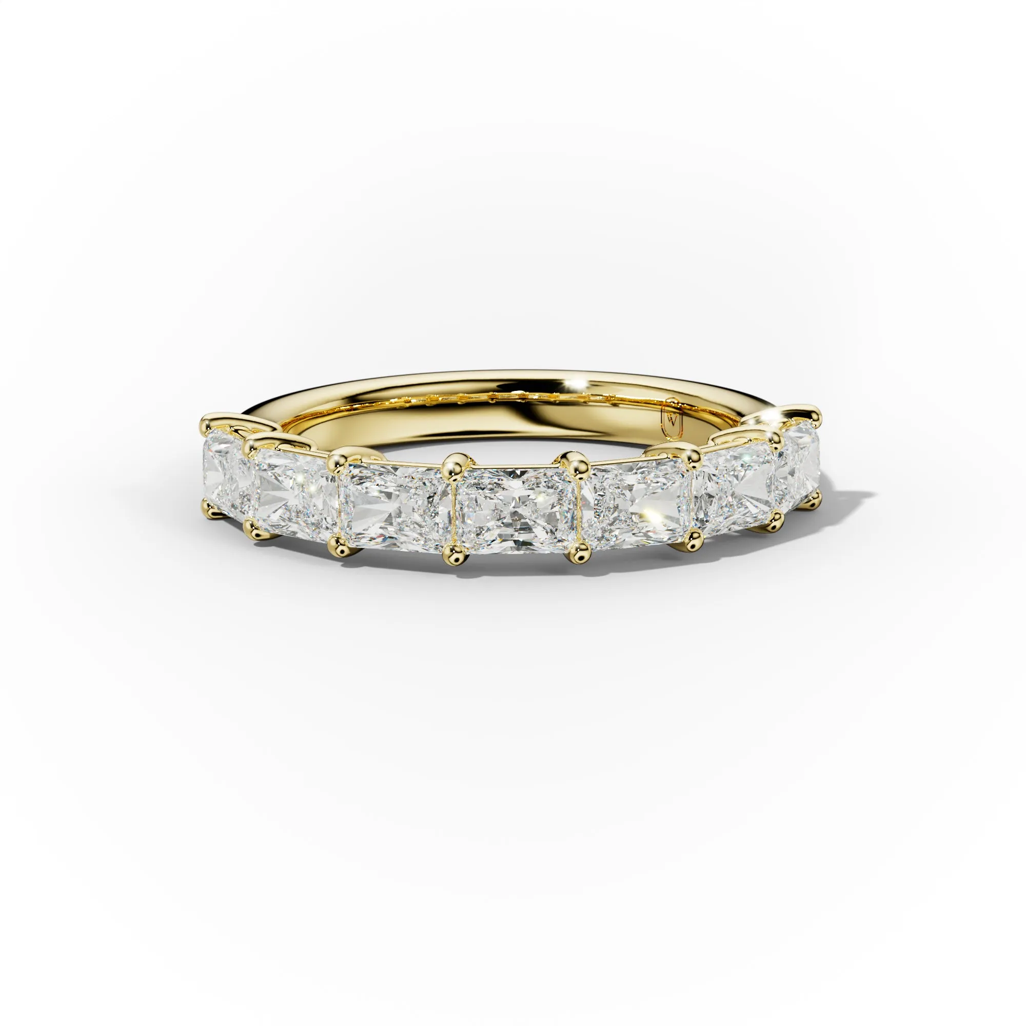 2.0 Carat East West Radiant Cut Diamond Anniversary Band