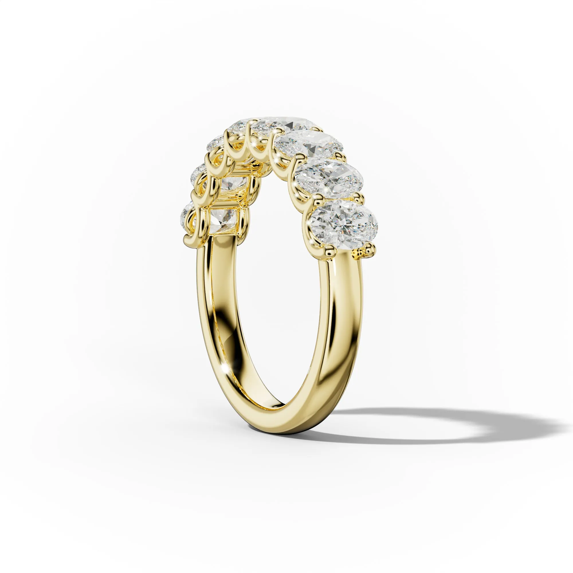 2.0 Carat Oval Diamond Anniversary Band