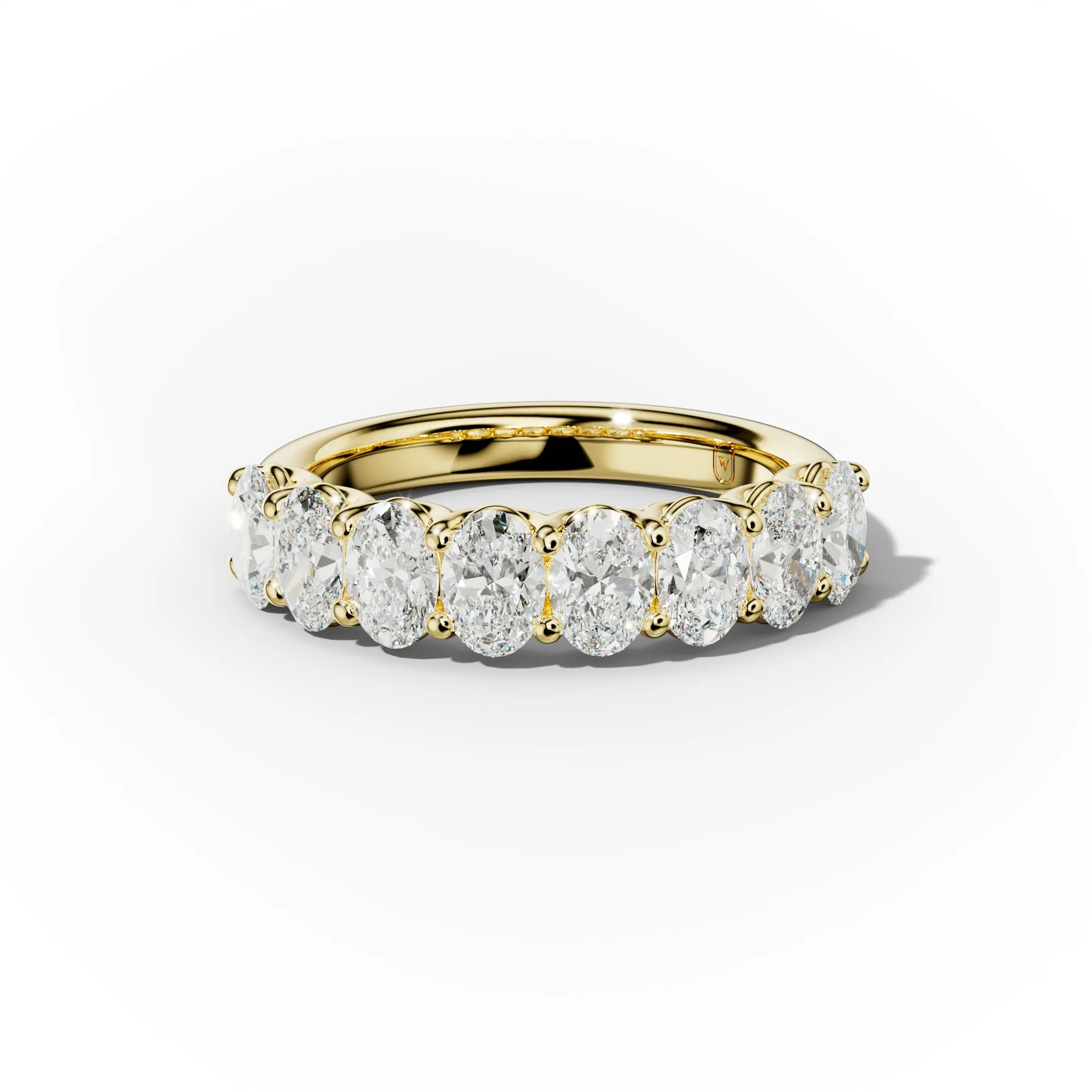 2.0 Carat Oval Diamond Anniversary Band