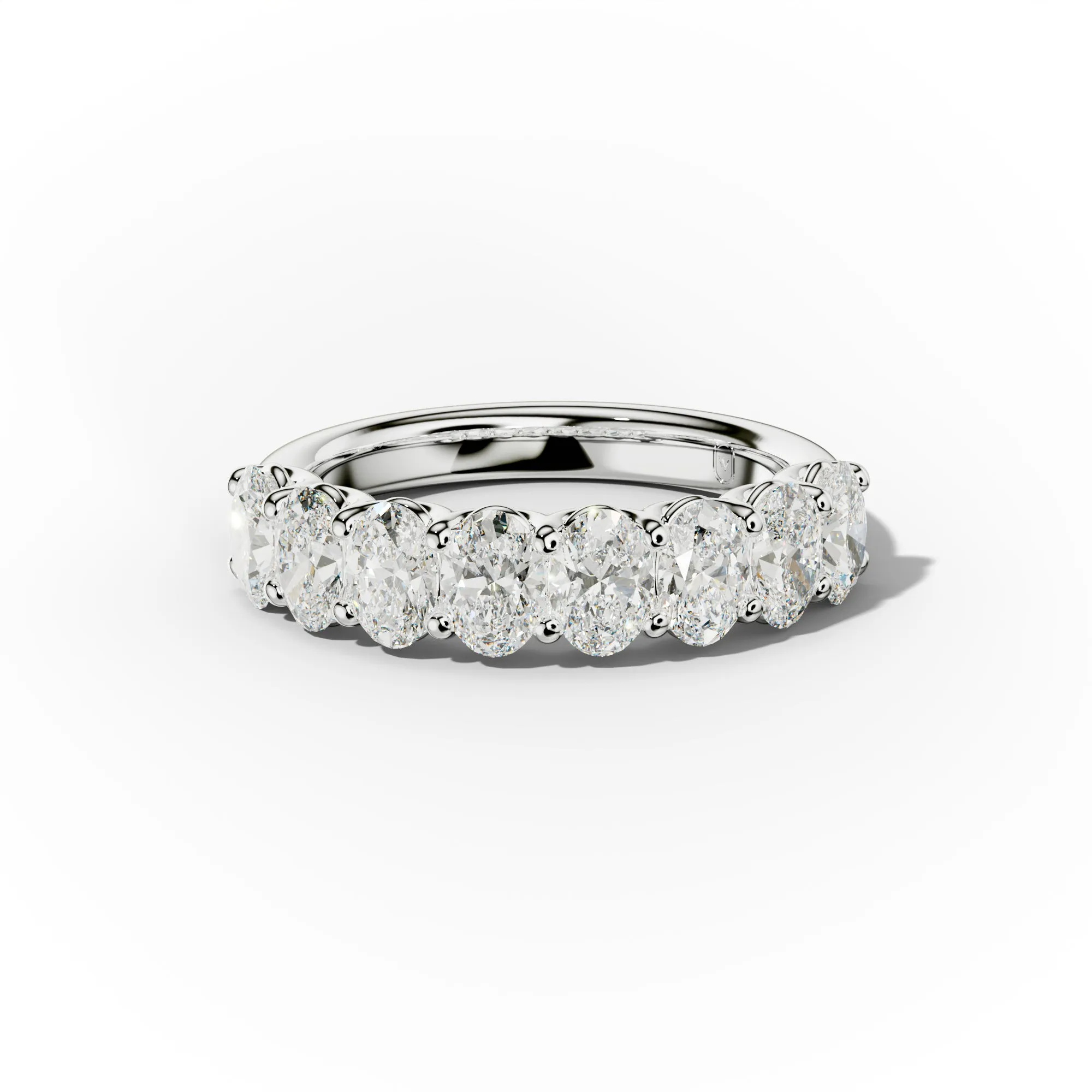2.0 Carat Oval Diamond Anniversary Band