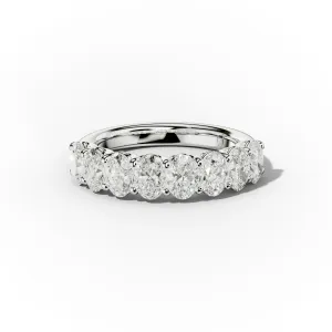 2.0 Carat Oval Diamond Anniversary Band