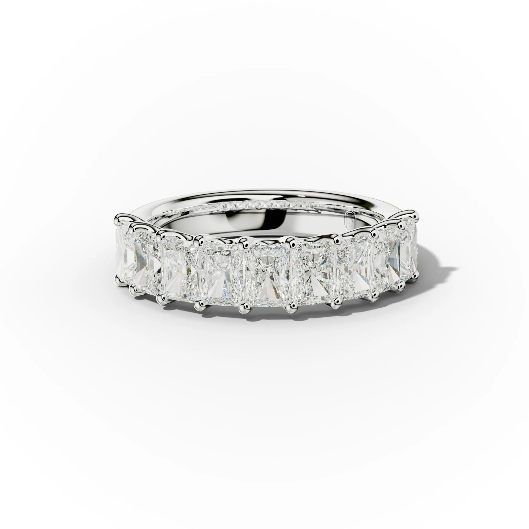 2.0 Carat Radiant Cut Diamond Anniversary band