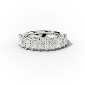 2.0 Carat Radiant Cut Diamond Anniversary band