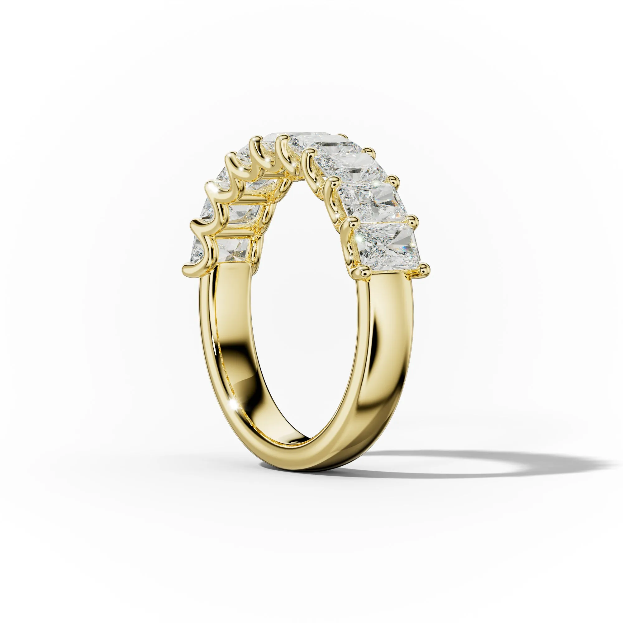 2.0 Carat Radiant Cut Diamond Anniversary band