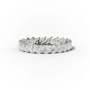 2.0 Carat Slanted Pear Shape Diamond Eternity Band