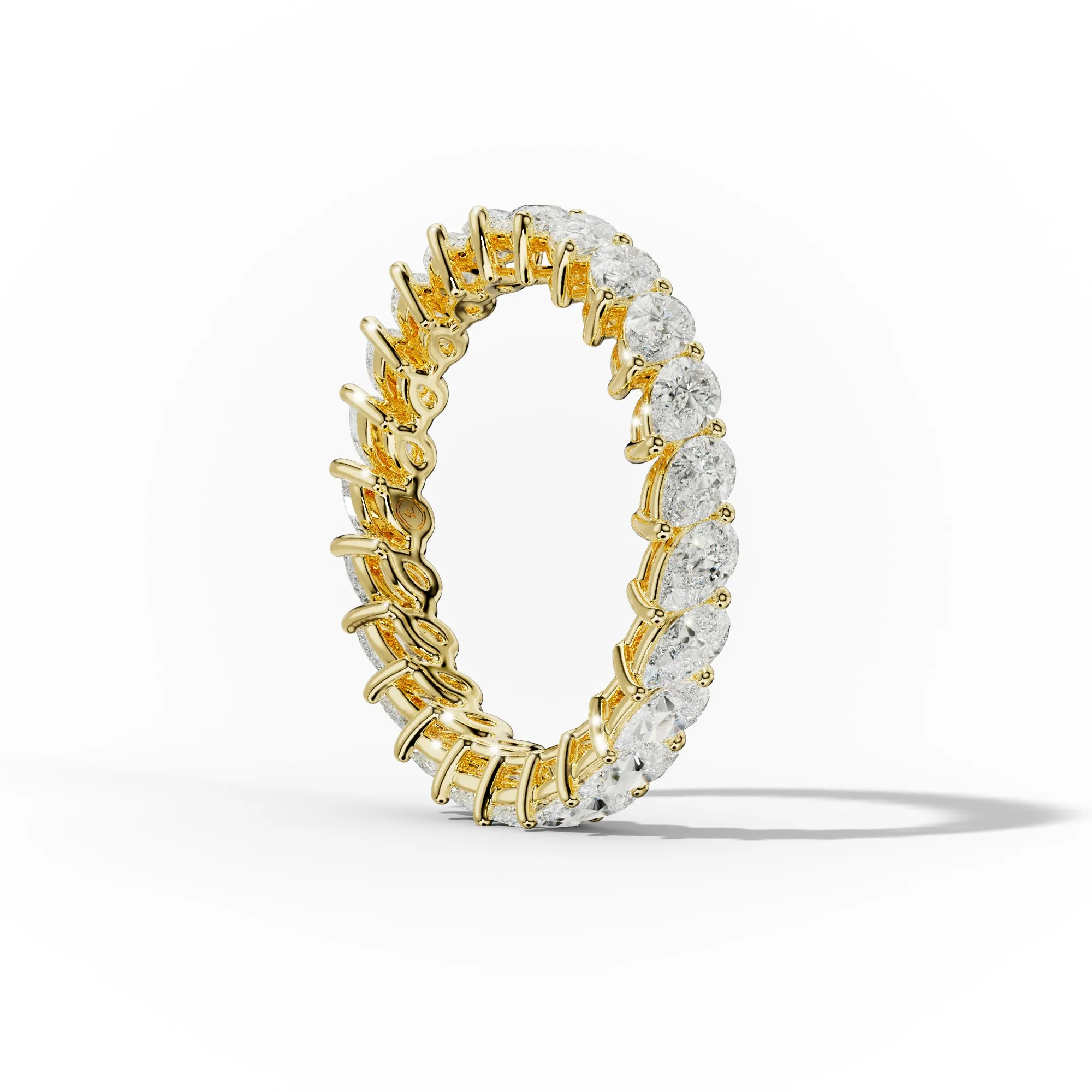 2.0 Carat Slanted Pear Shape Diamond Eternity Band