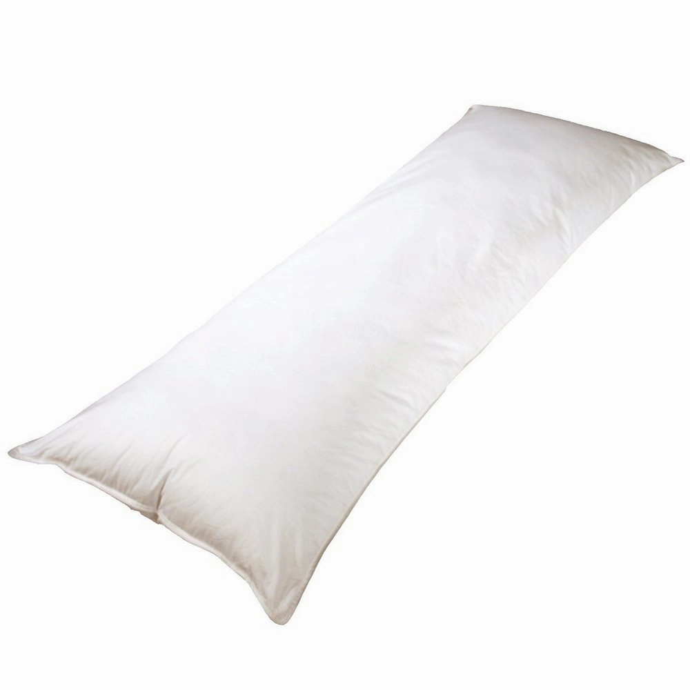 20 x 54 inch Feather Body Pillow - White pillows,bed pillow,sleeping cushion