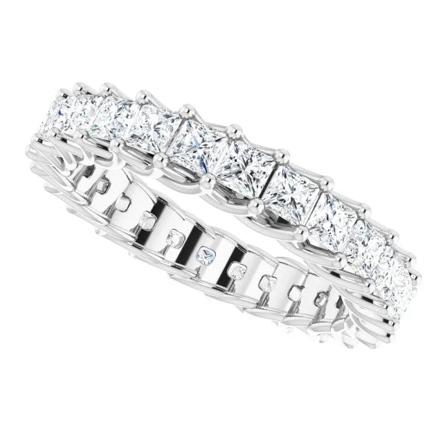 2.37 ct. Princess Cut Diamond Trellis Eternity Band
