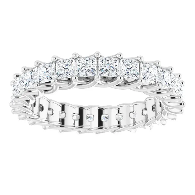 2.37 ct. Princess Cut Diamond Trellis Eternity Band