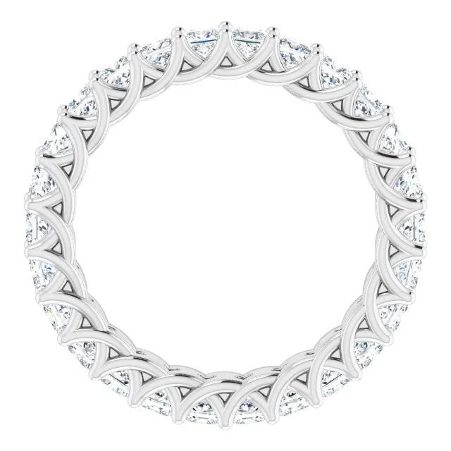 2.37 ct. Princess Cut Diamond Trellis Eternity Band