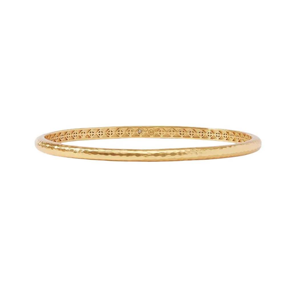24K Yellow Gold Overlay 'Havana' Demi Bangle