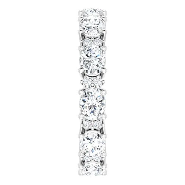2.50 ct. Oval & Round Diamond Eternity Band