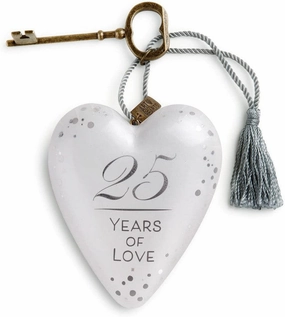 25 Years of Love Art Heart by Demdaco Decorative Mirror,Home Decor Mirror