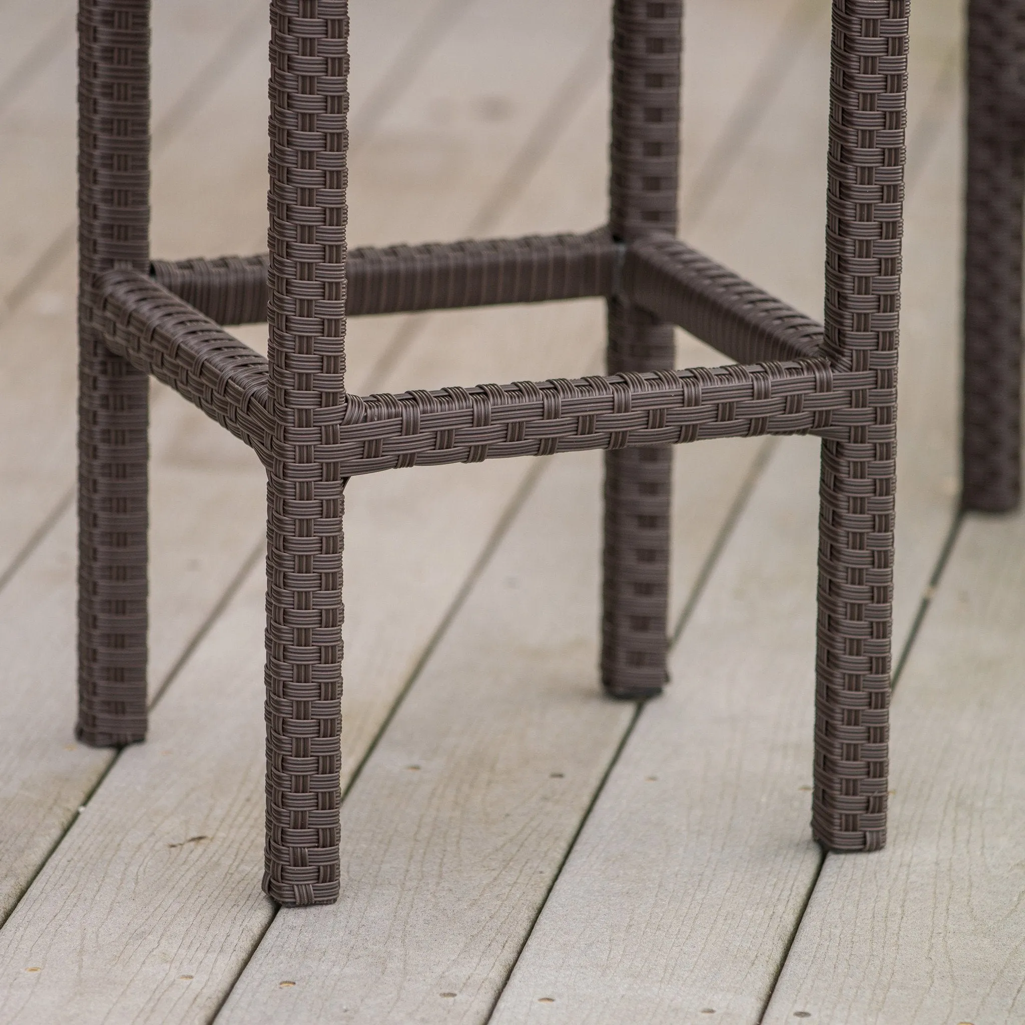 28-Inch Outdoor Backless Bar Stools (Set of 2) - NH053932