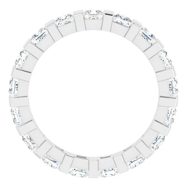 2.88 ct. Bar Set Princess Diamond Eternity Band