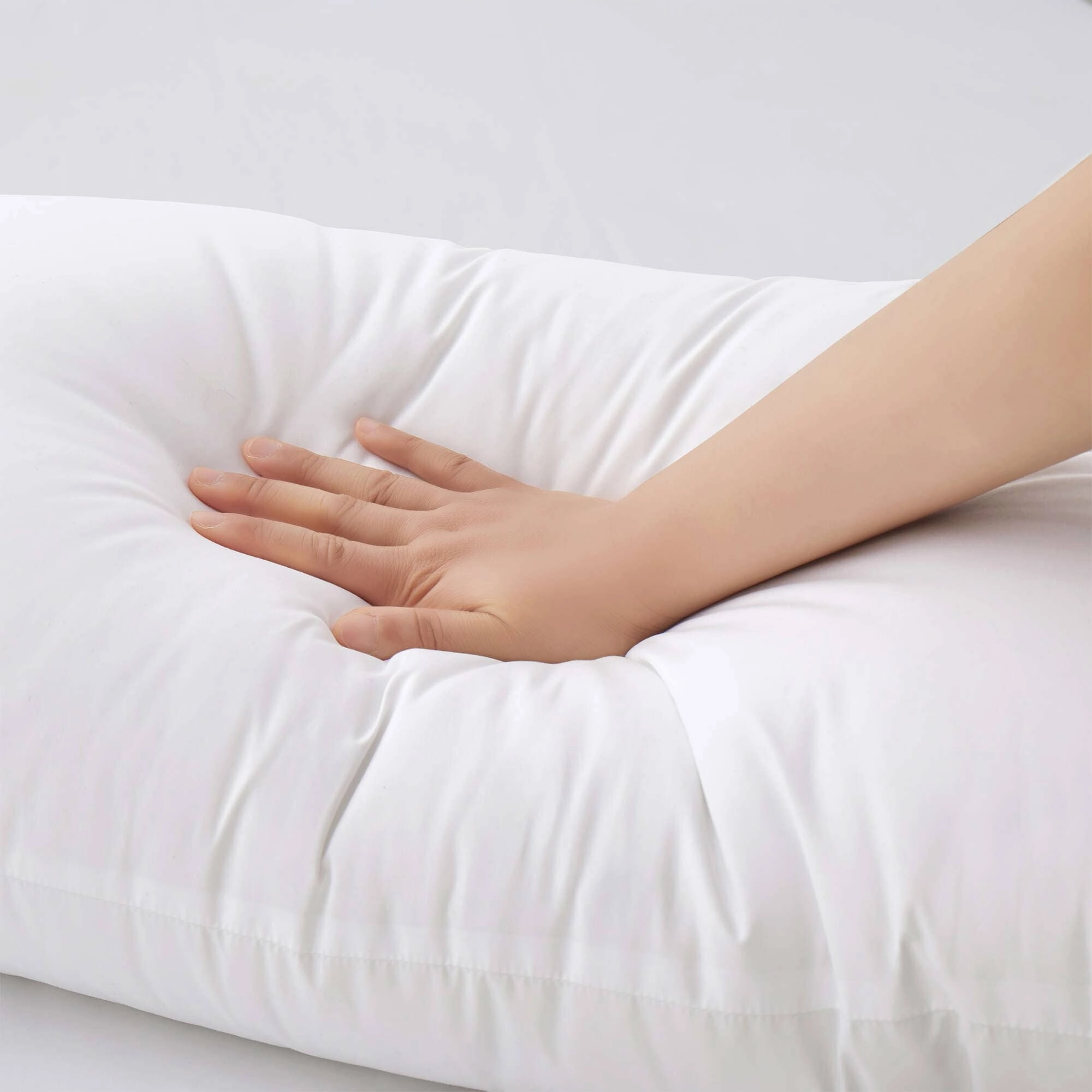 2 Pack Goose Feather Down & Alternative Pillows All Firmness Levels