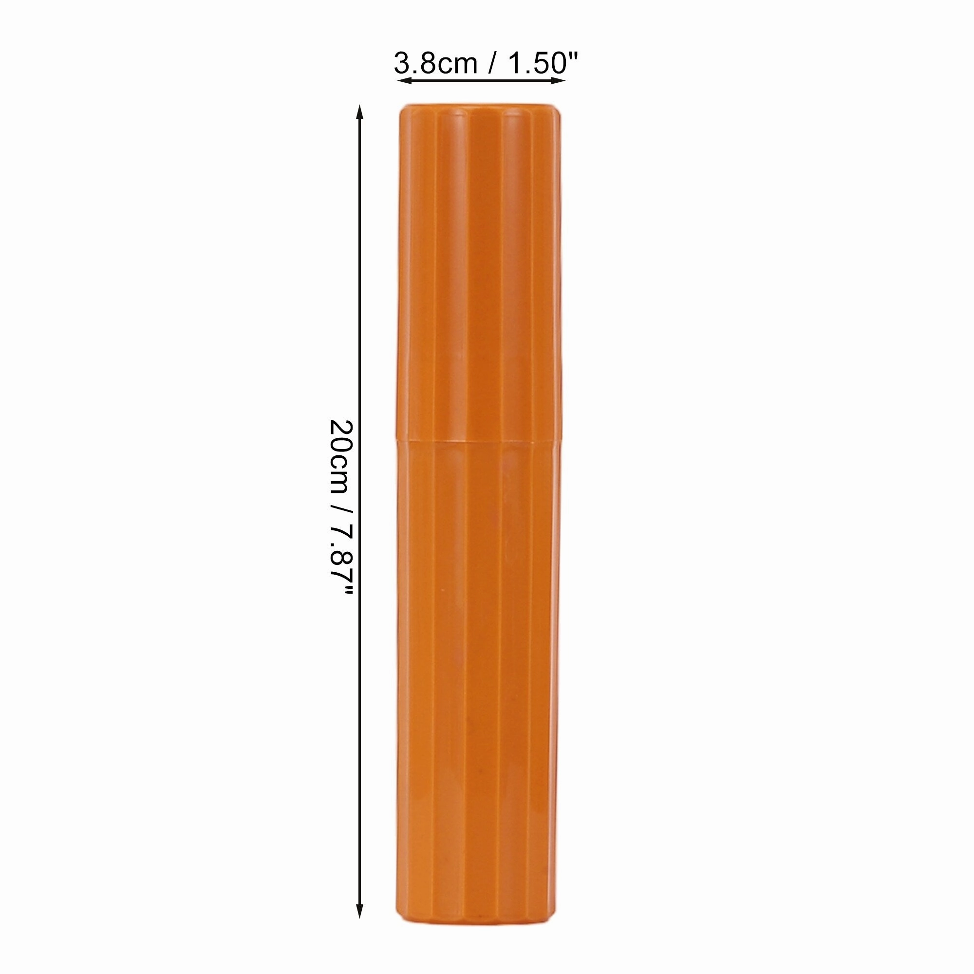 2pcs Vertical Stripe Toothbrush Case, Travel Business, 7.87"x1.50"