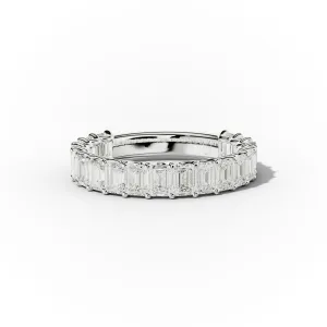 3.0 Carat Emerald Cut Diamond Anniversary Band