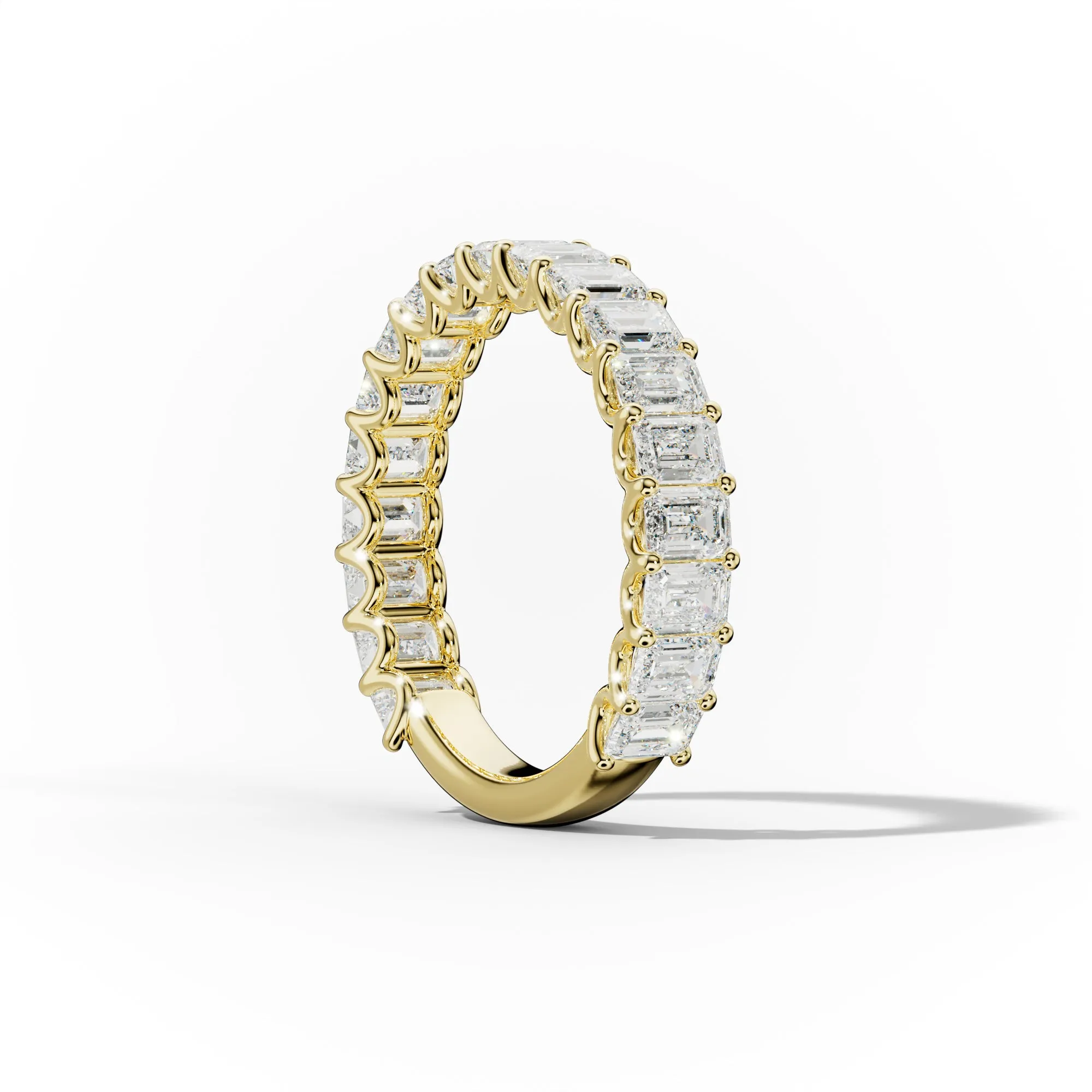 3.0 Carat Emerald Cut Diamond Anniversary Band