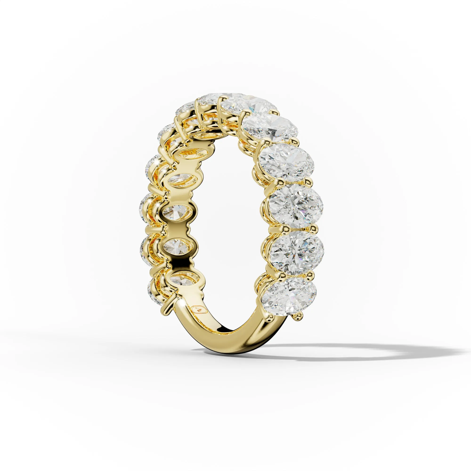 3.0 Carat Oval Diamond Anniversary Band