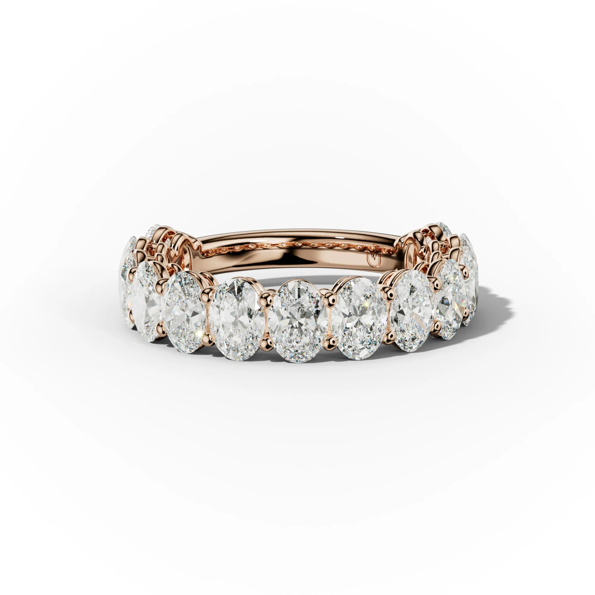 3.0 Carat Oval Diamond Anniversary Band