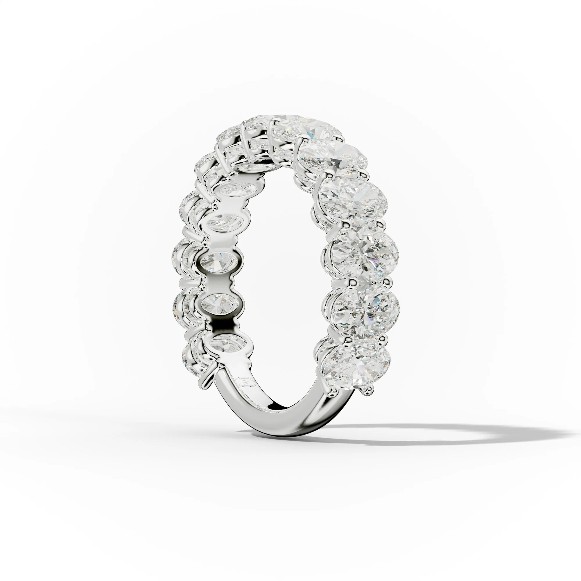 3.0 Carat Oval Diamond Anniversary Band