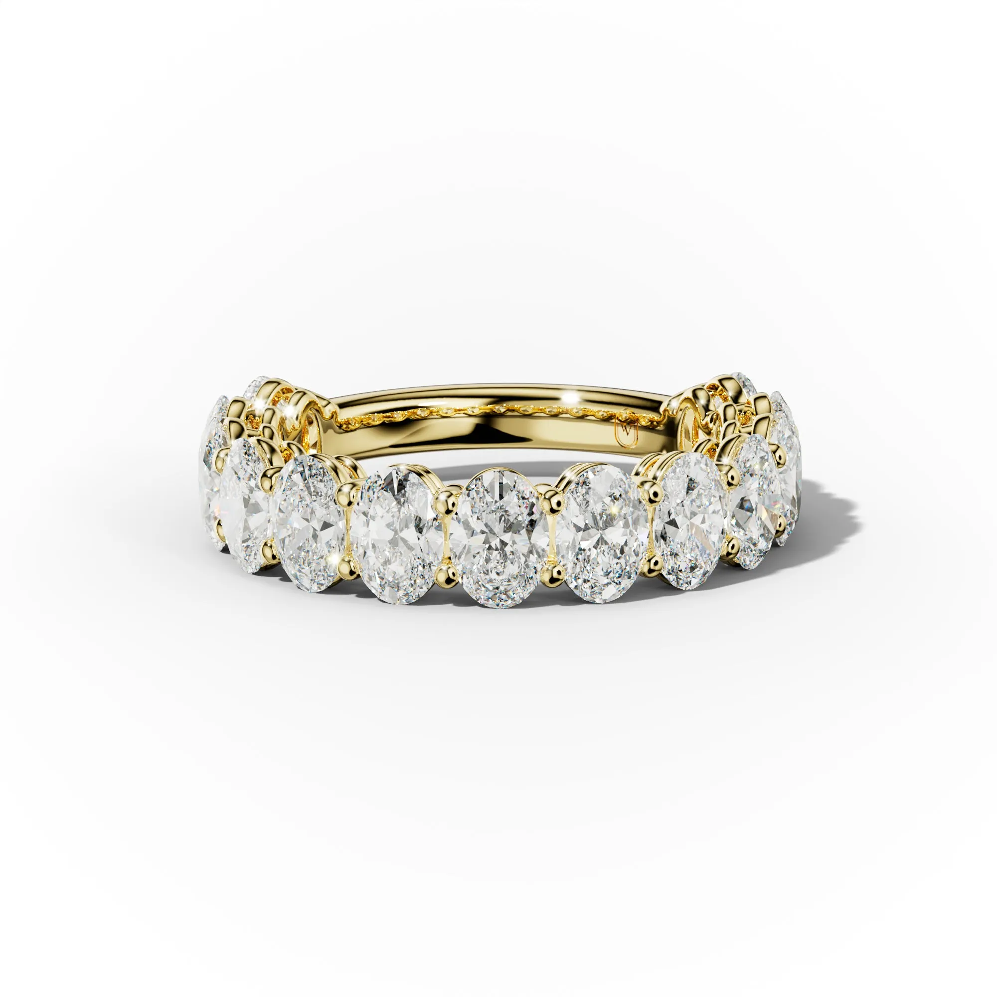3.0 Carat Oval Diamond Anniversary Band