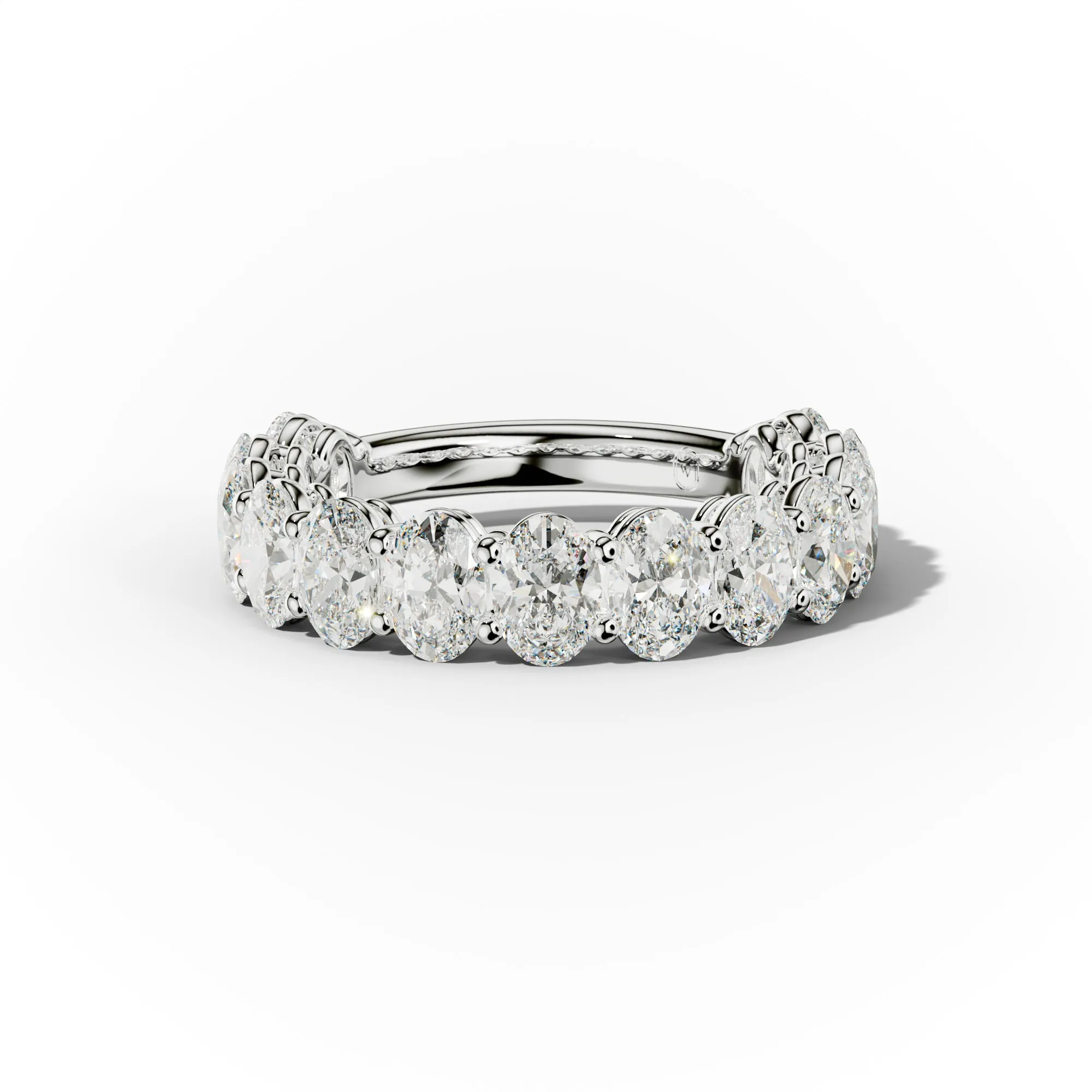 3.0 Carat Oval Diamond Anniversary Band