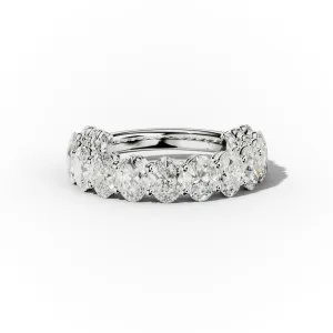 3.0 Carat Oval Diamond Anniversary Band