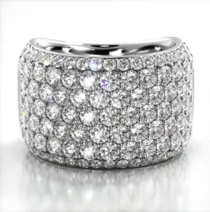 3.13 ct Round Diamond Wedding Band