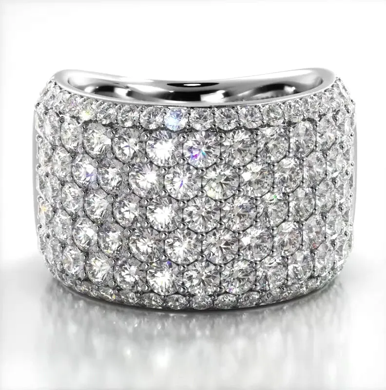 3.13 ct Round Diamond Wedding Band