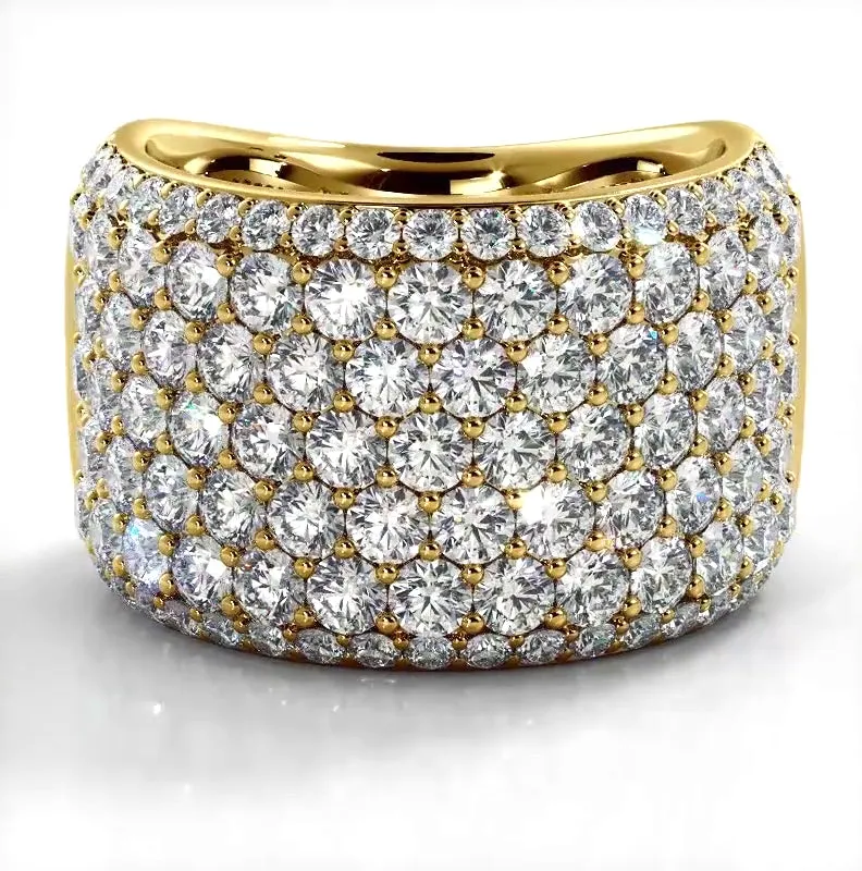 3.13 ct Round Diamond Wedding Band