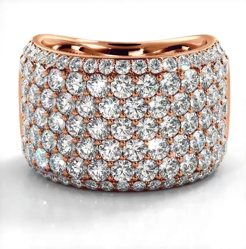 3.13 ct Round Diamond Wedding Band