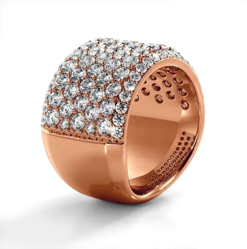 3.13 ct Round Diamond Wedding Band