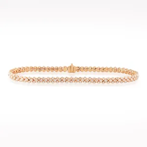 3.15ct Diamond Rose Gold Bracelet