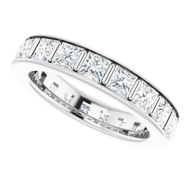 3.42 ct. Princess Diamond Eternity Band