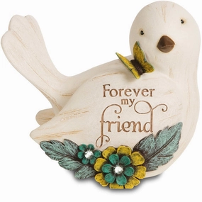 3.5" Bird Figurine Forever My Friend Decorative Mirror,Home Decor Mirror