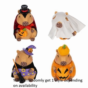 3.5" Halloween Costume Capybara Figurine Decorative Mirror,Home Decor Mirror