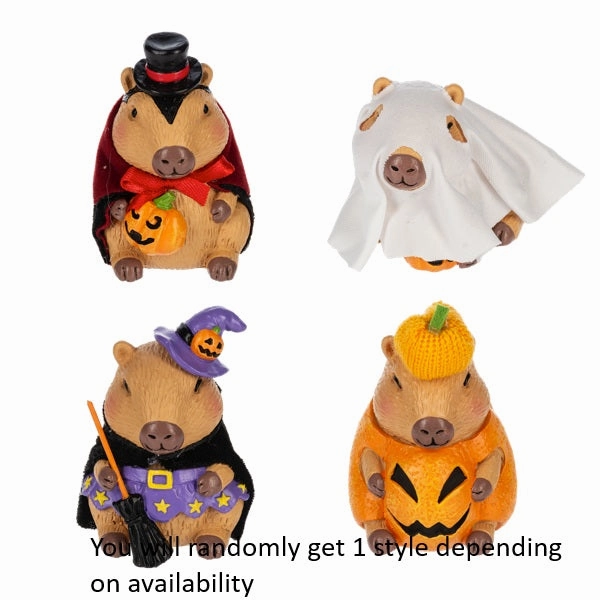 3.5" Halloween Costume Capybara Figurine Decorative Mirror,Home Decor Mirror